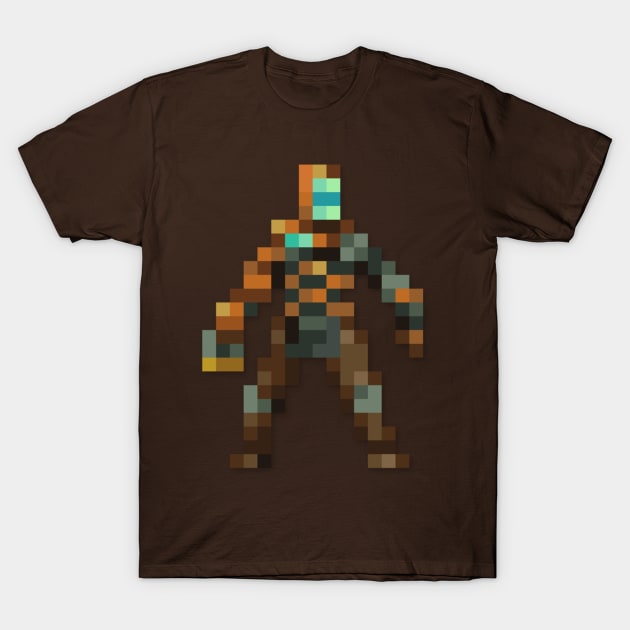 Isaac Clarke low-res pixelart T-Shirt by JinnPixel